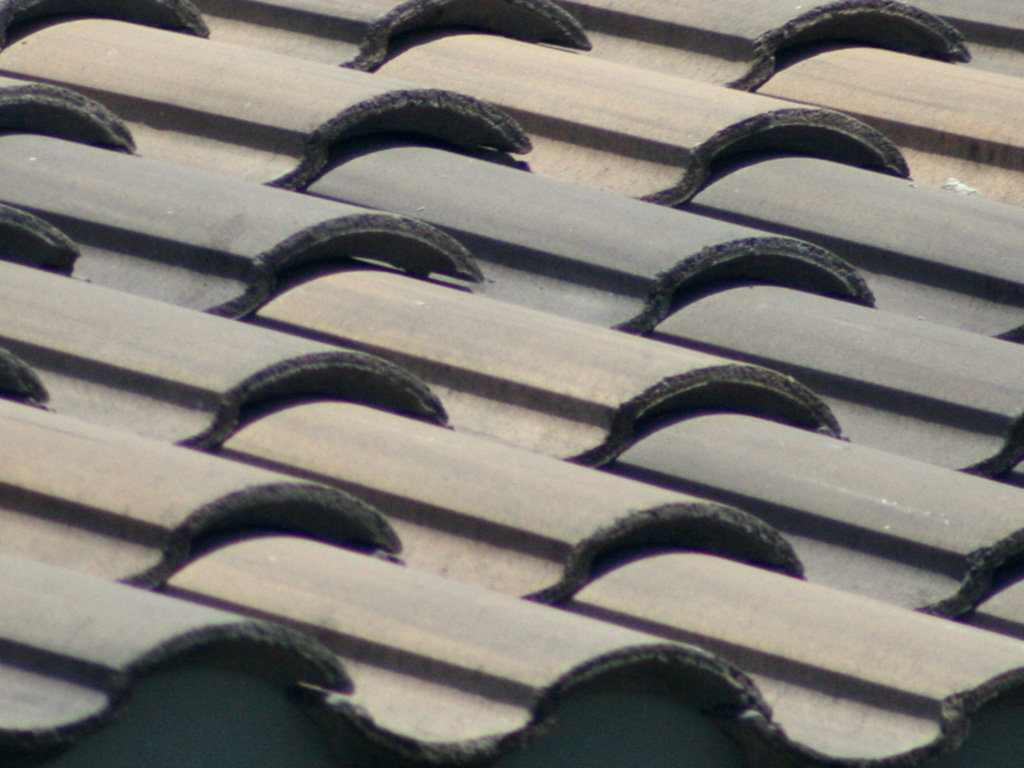 Close-up of home additions new roof tiles