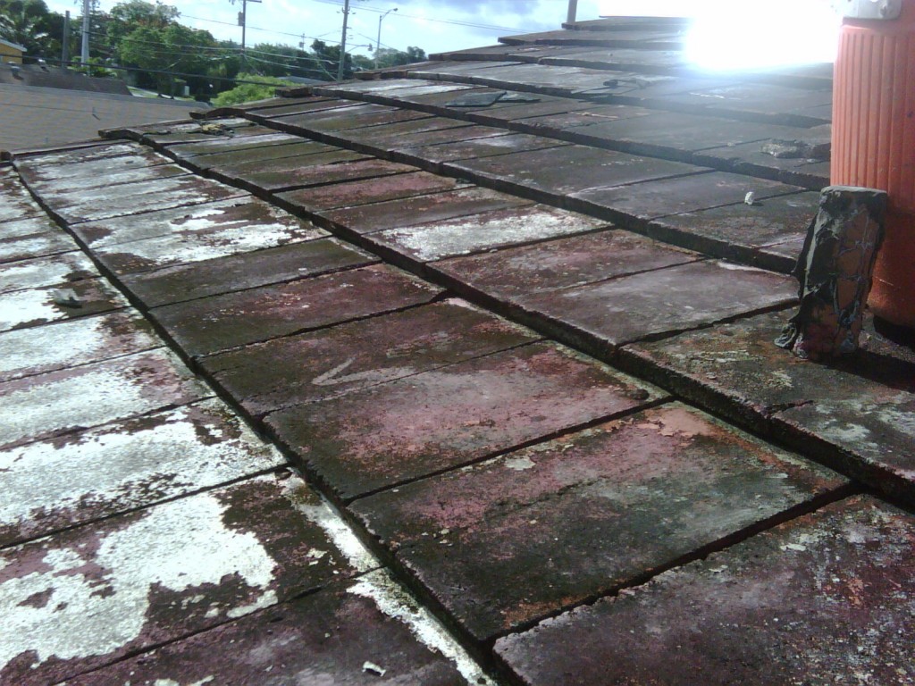 Old roof tiles