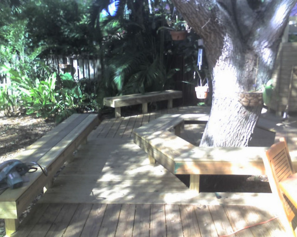 Backyard Wood Deck