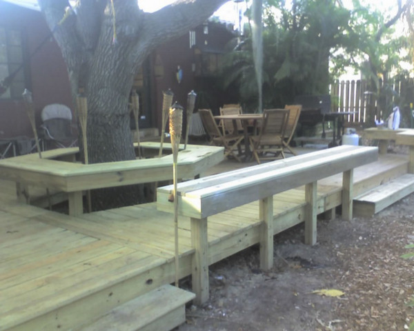 Backyard Wood Deck