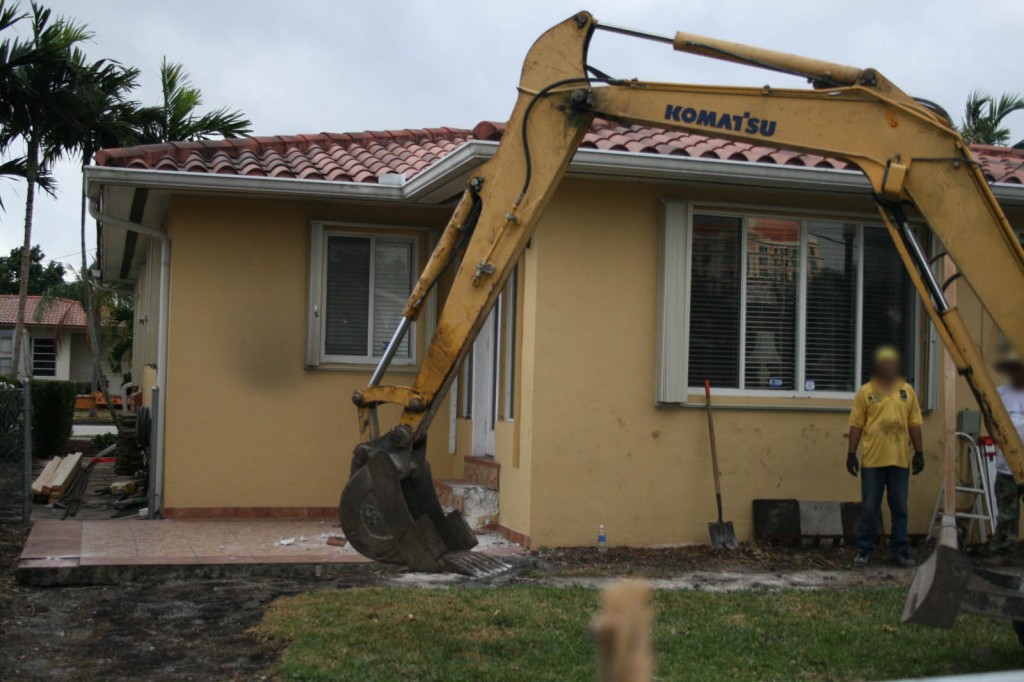 Before photo of home addition area