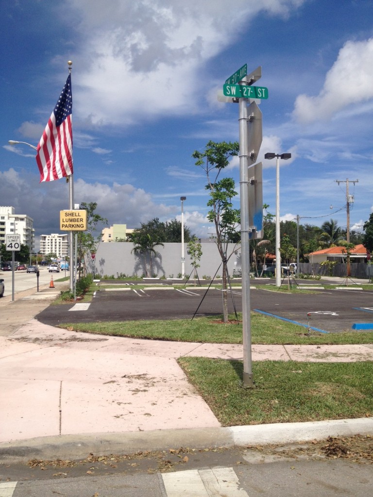 After photo of commercial parking lot.