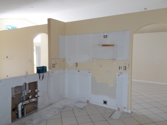 Before photo of kitchen remodel