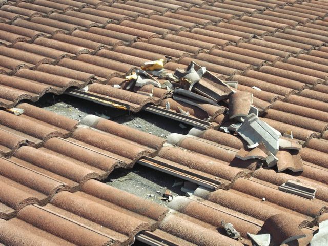 Roof tiles to be replaced