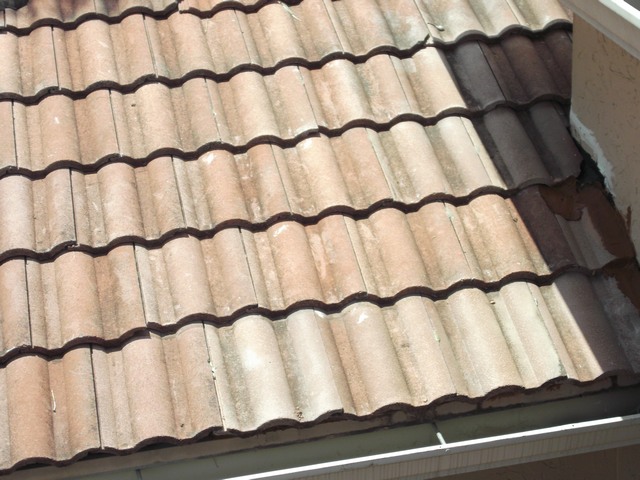 After photo of roof tiles replaced