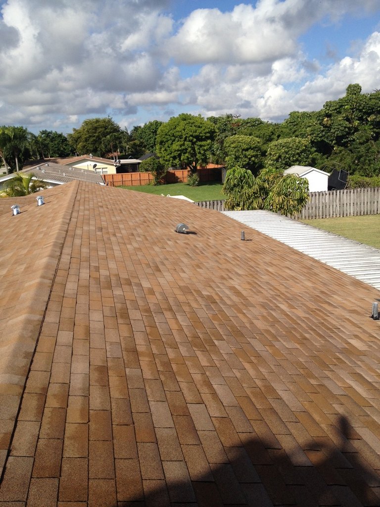 After photo of new 3 Tab GAF Royal Sovereign Shingle roof
