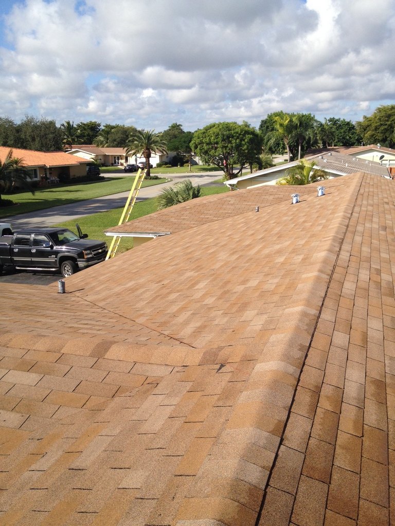 After photo of new 3 Tab GAF Royal Sovereign Shingle roof
