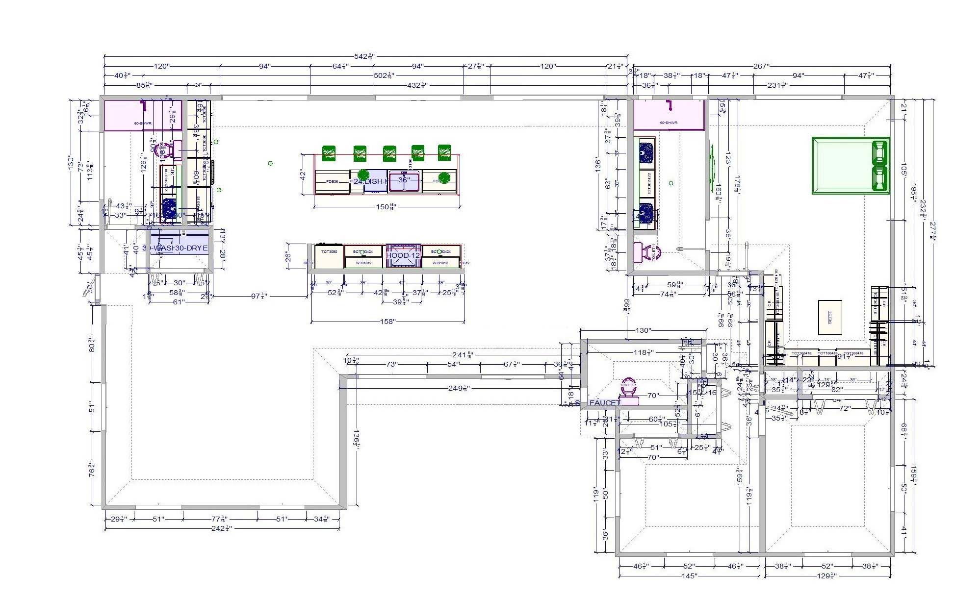 Floor plan for complete home remodel