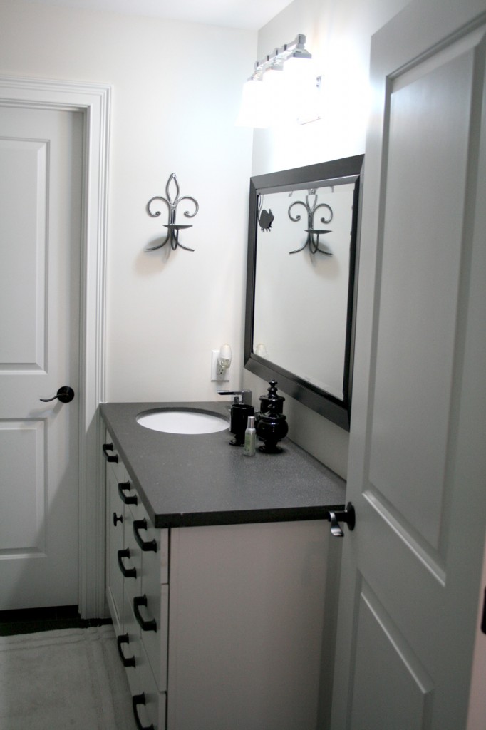 New guest bathroom vanity in Pinecrest