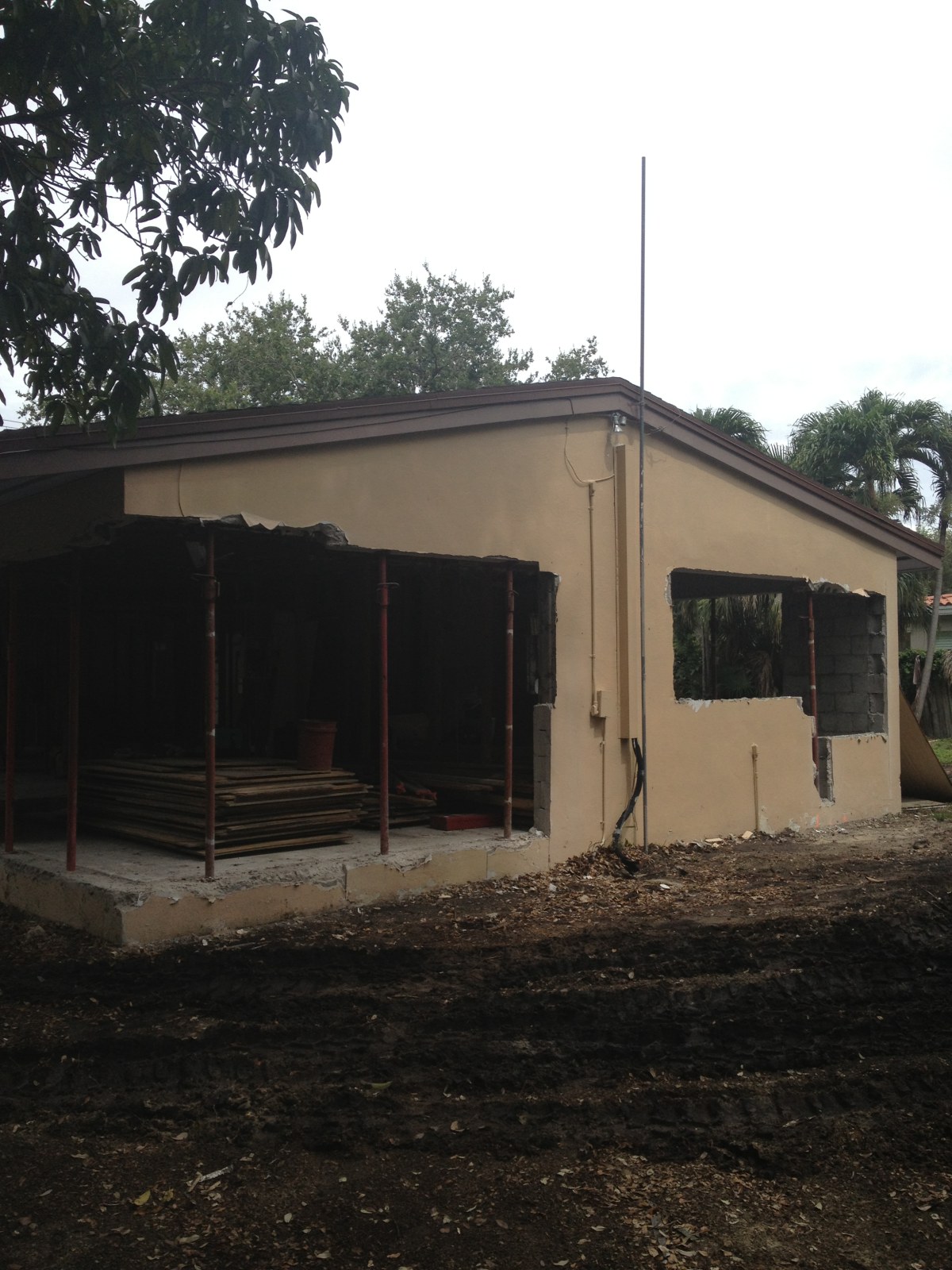 Pinecrest Remodel structural demo and support