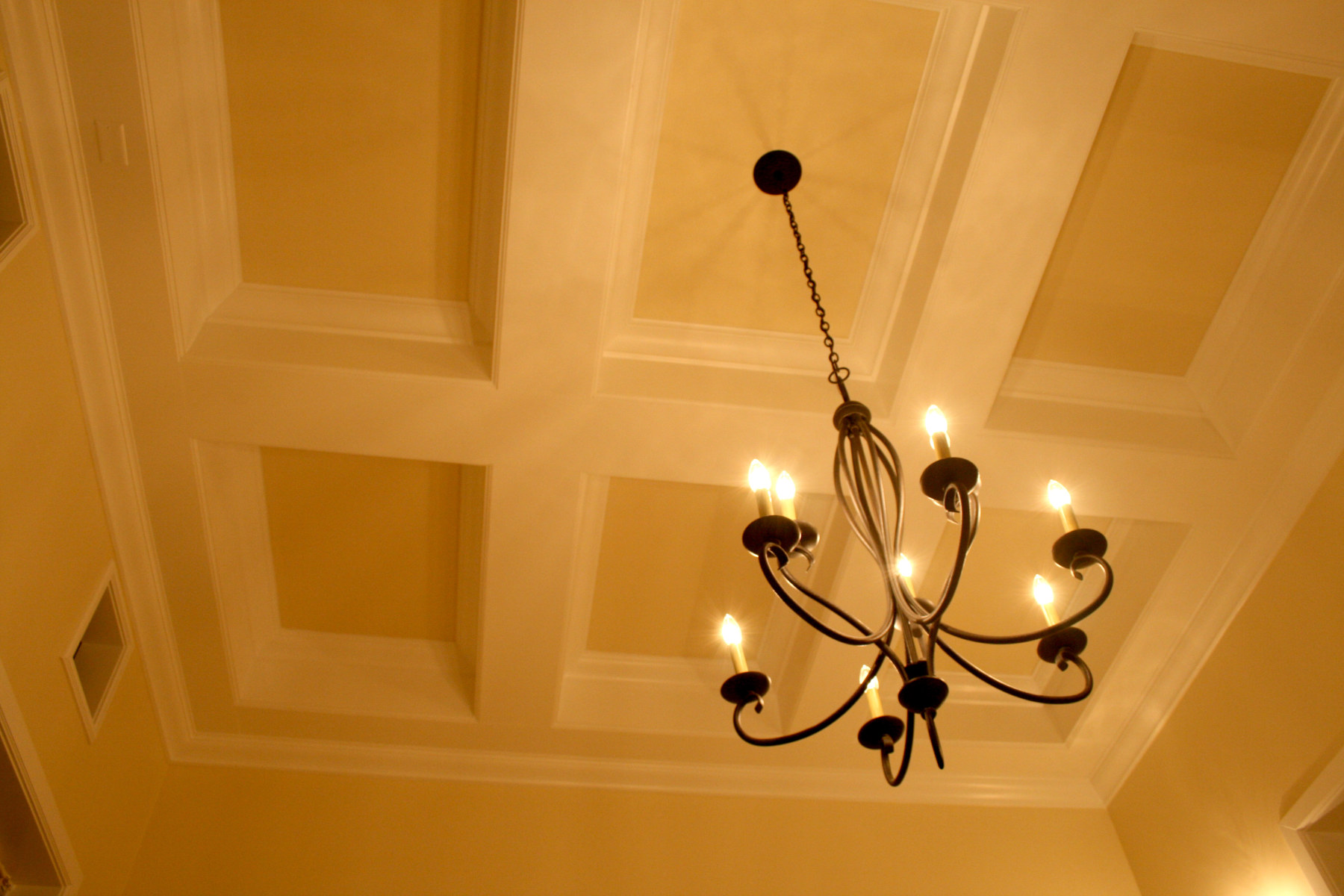 Crown nolding and high ceilings at Dining Room