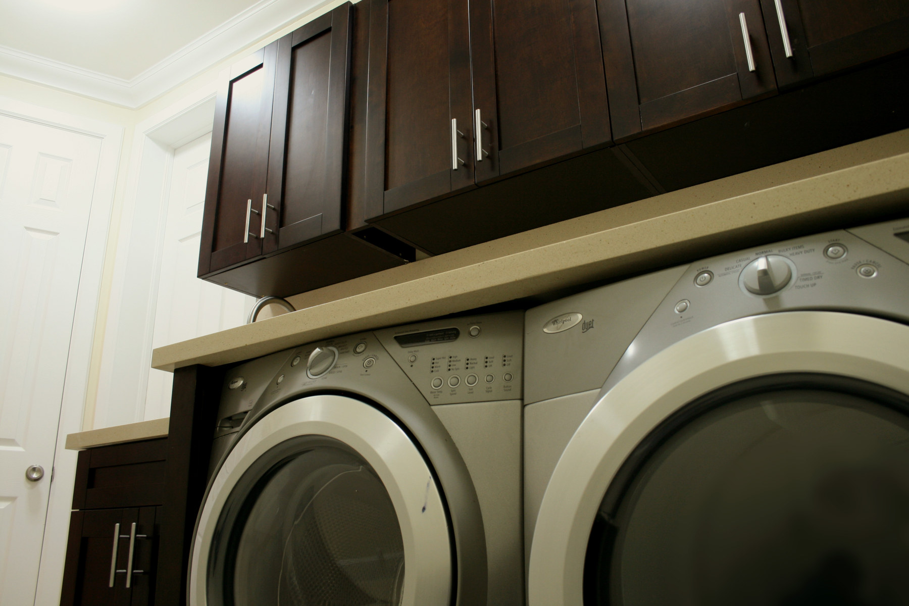 Custom Laundry Room Cabinetry after interior remodel