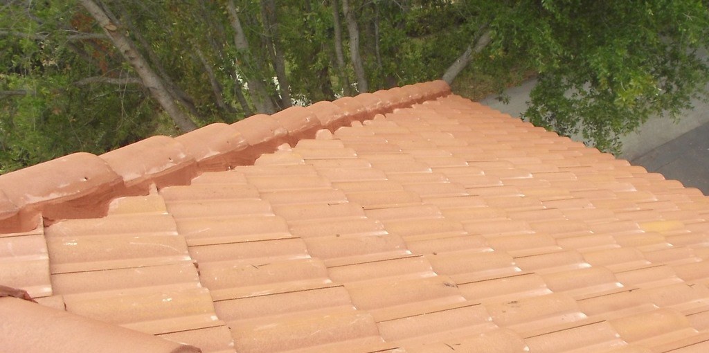 After photo of Double Roll Roof Tile finished