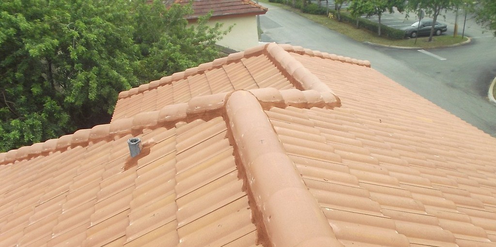 After photo of Double Roll Roof Tile finished