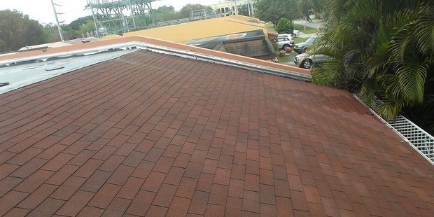Finalized shingle roof with new shingles
