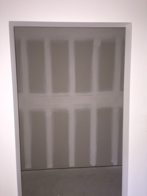 Drywall at master bedroom closet