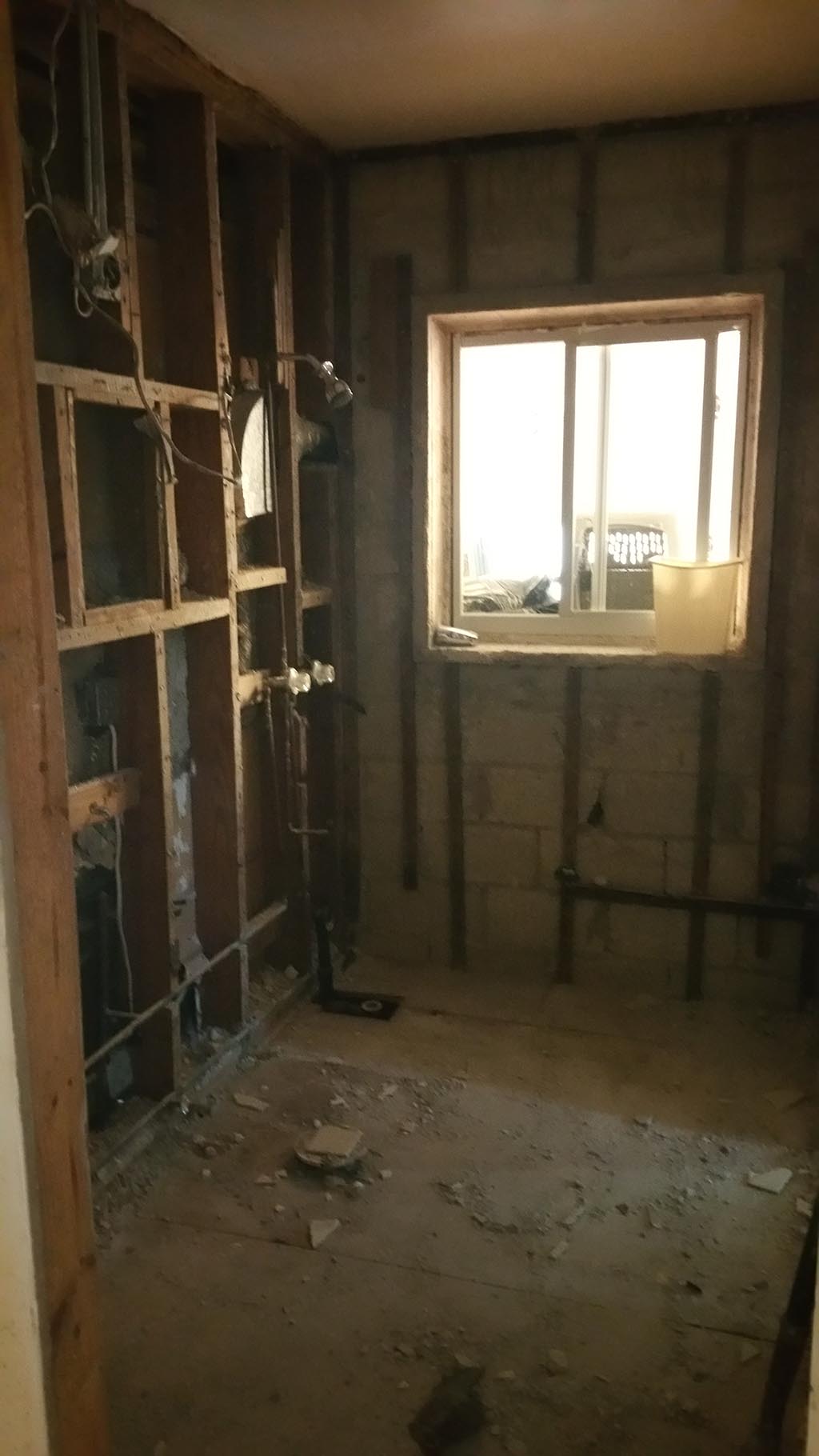 Hallway Bathroom Gutted