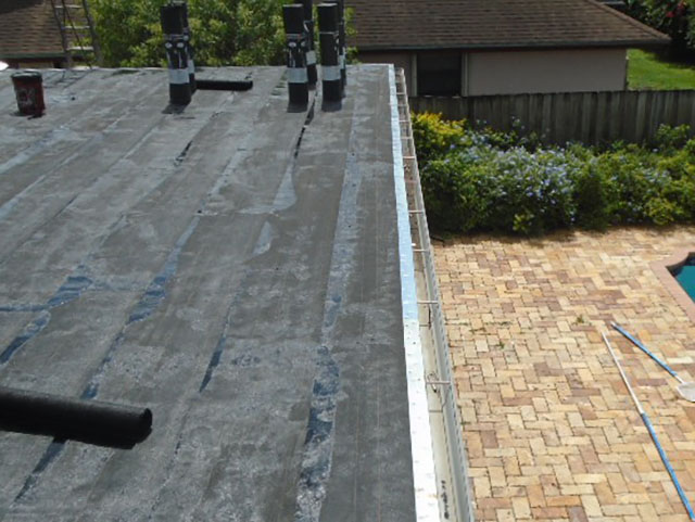 New Flat Roof installation over terrace