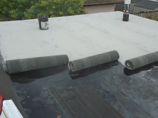 New Flat Roof installation over terrace