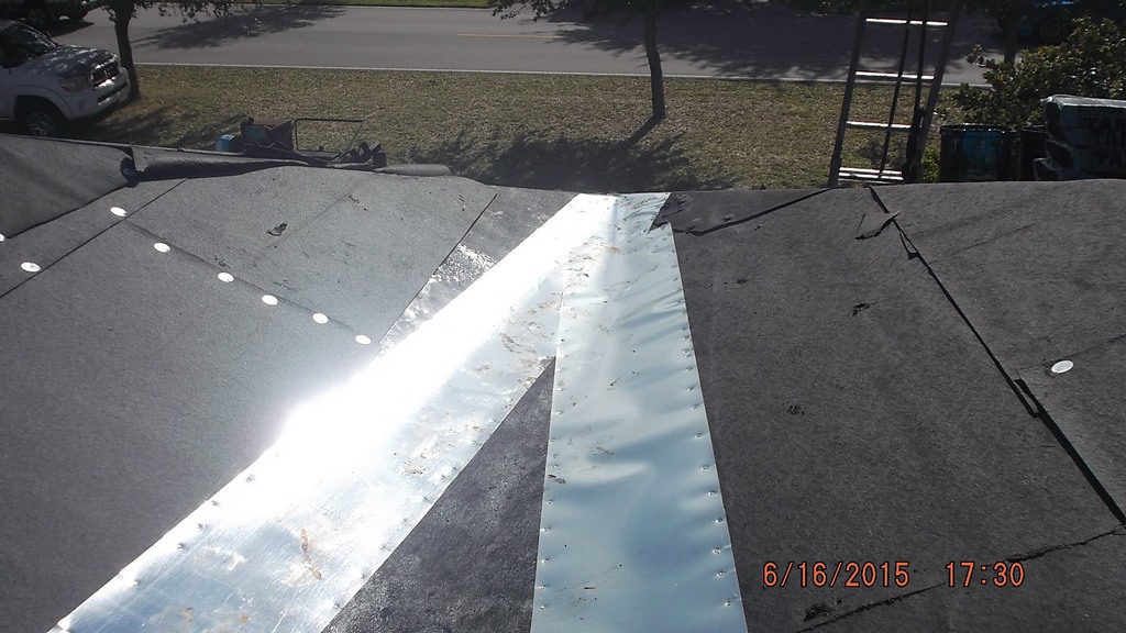 Flat roof installation process