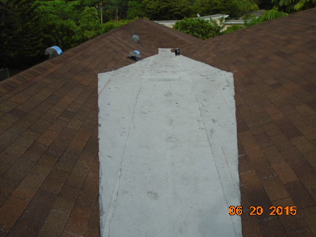 After photo of new flat & shingle roof