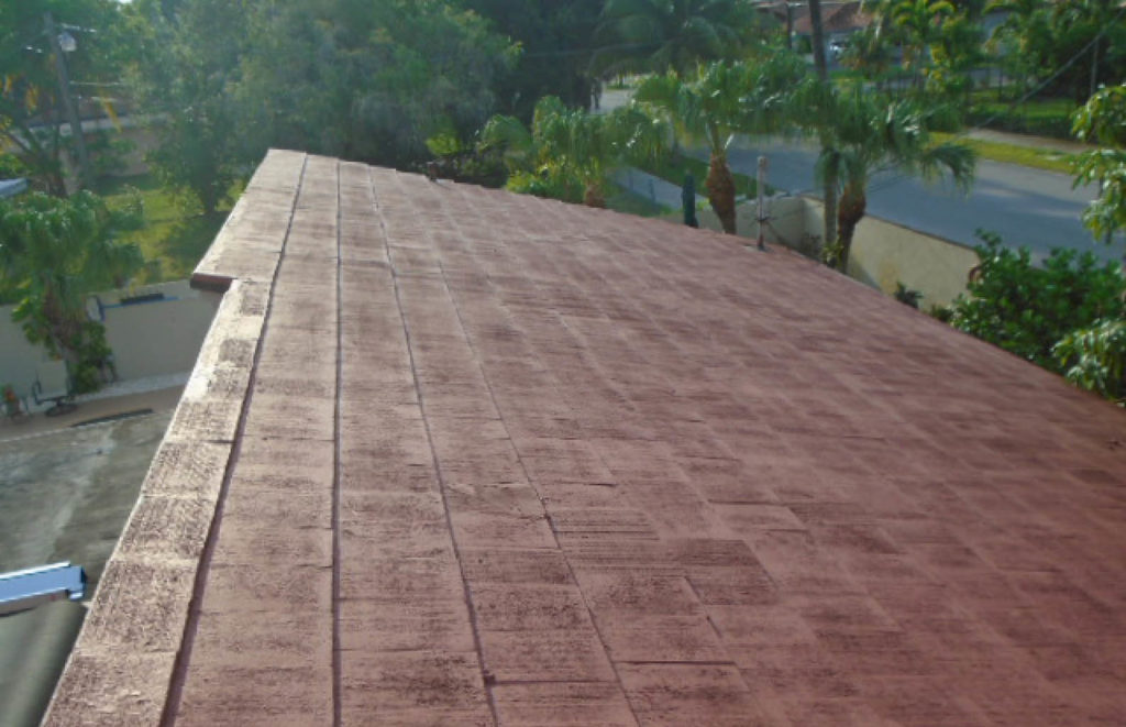 Original Flat Tile Roof & Flat Roof prior to removal