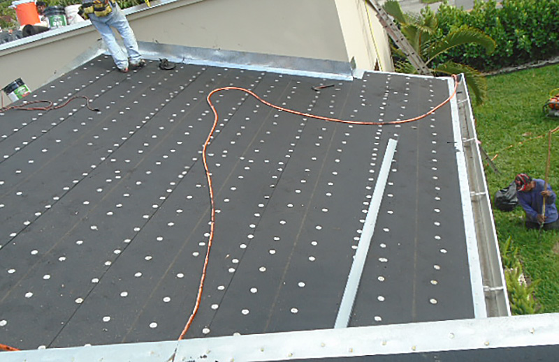 30 Felt Roof paper installation with Tin Cap