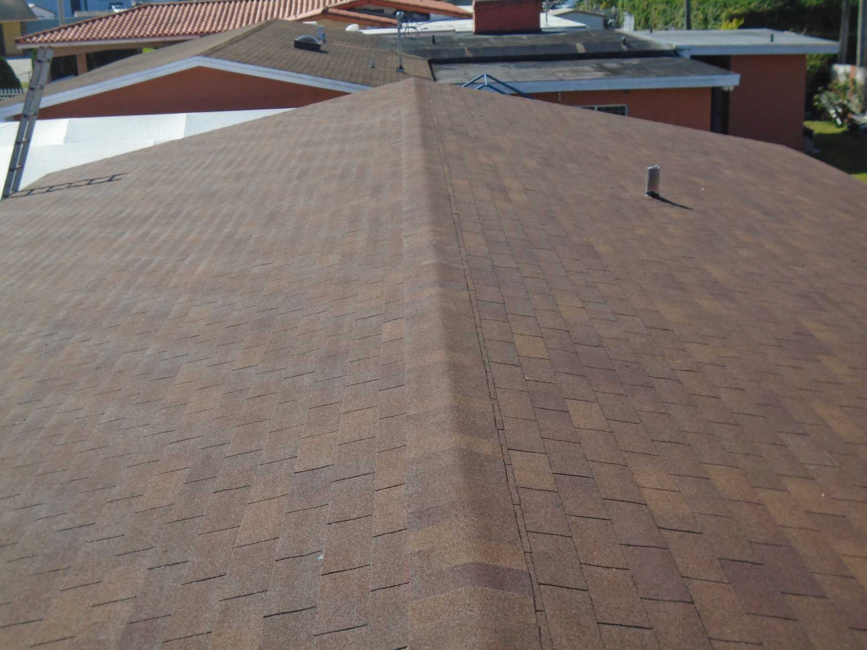 Installed 3-tab shingle on pitched roof