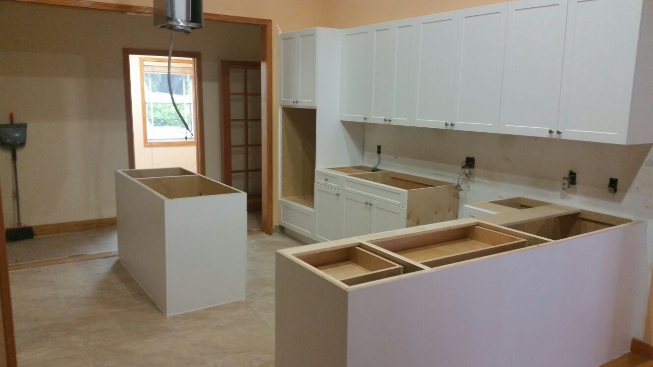 Installation process of shaker cabinets