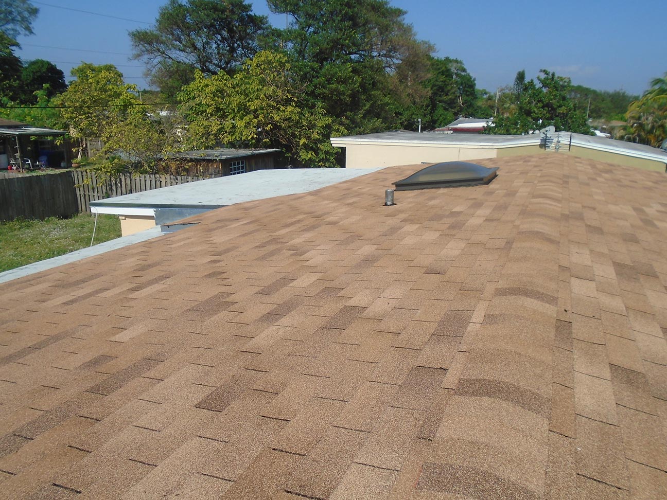 After photo of shingle roof replacement