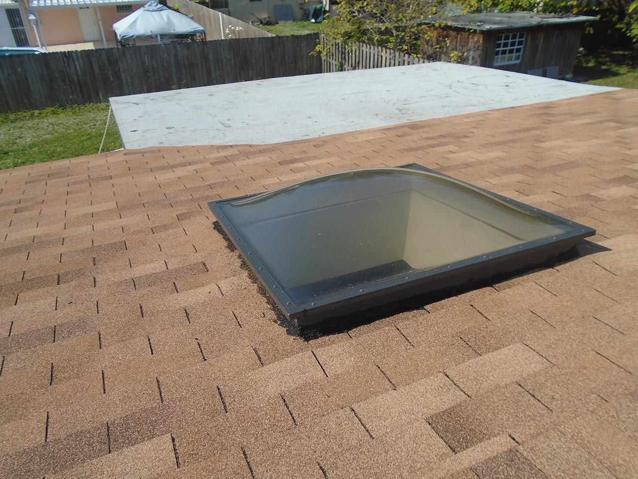 After photo of skylight installation