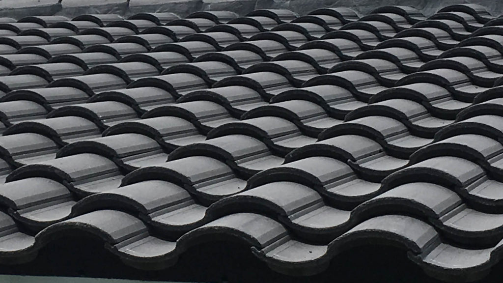 Installed "S" Concrete Roof Tile