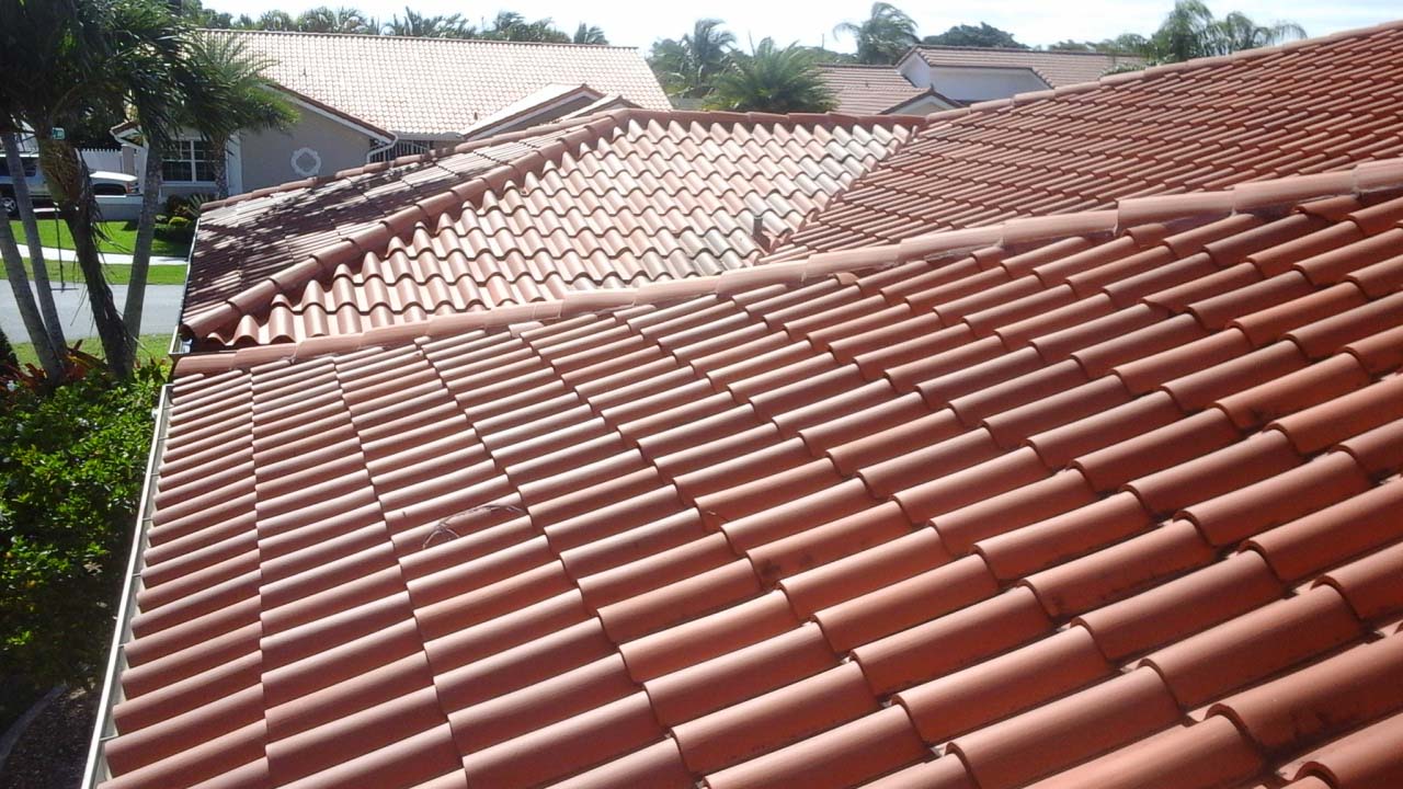Original red tile roof from the 1990's