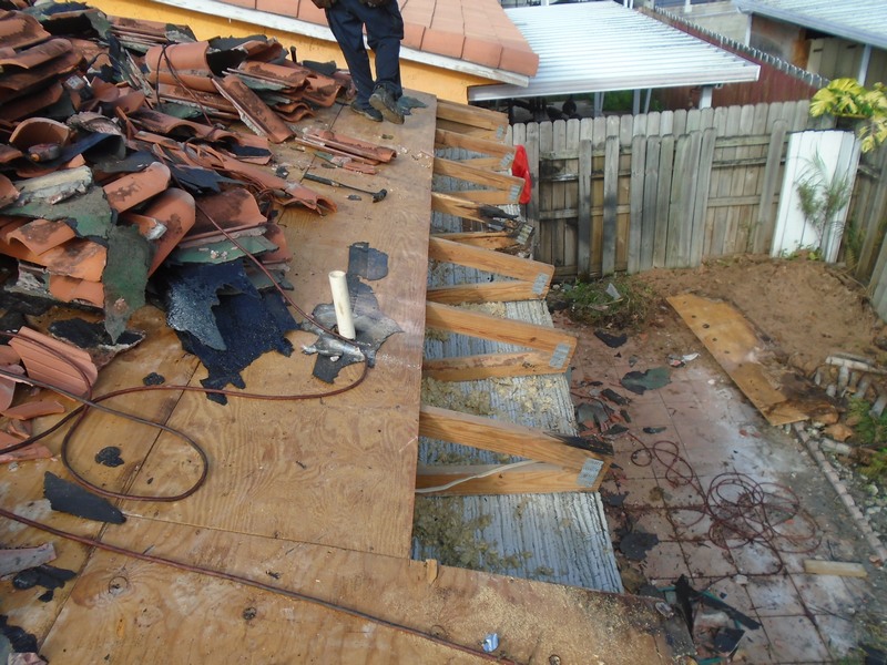 Replacement of rotted roof decking