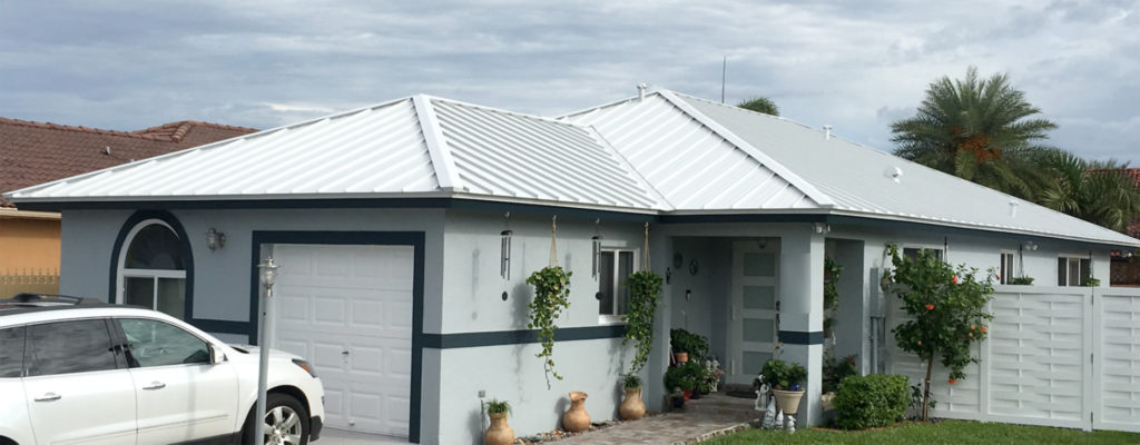 Stone White Metal Roof