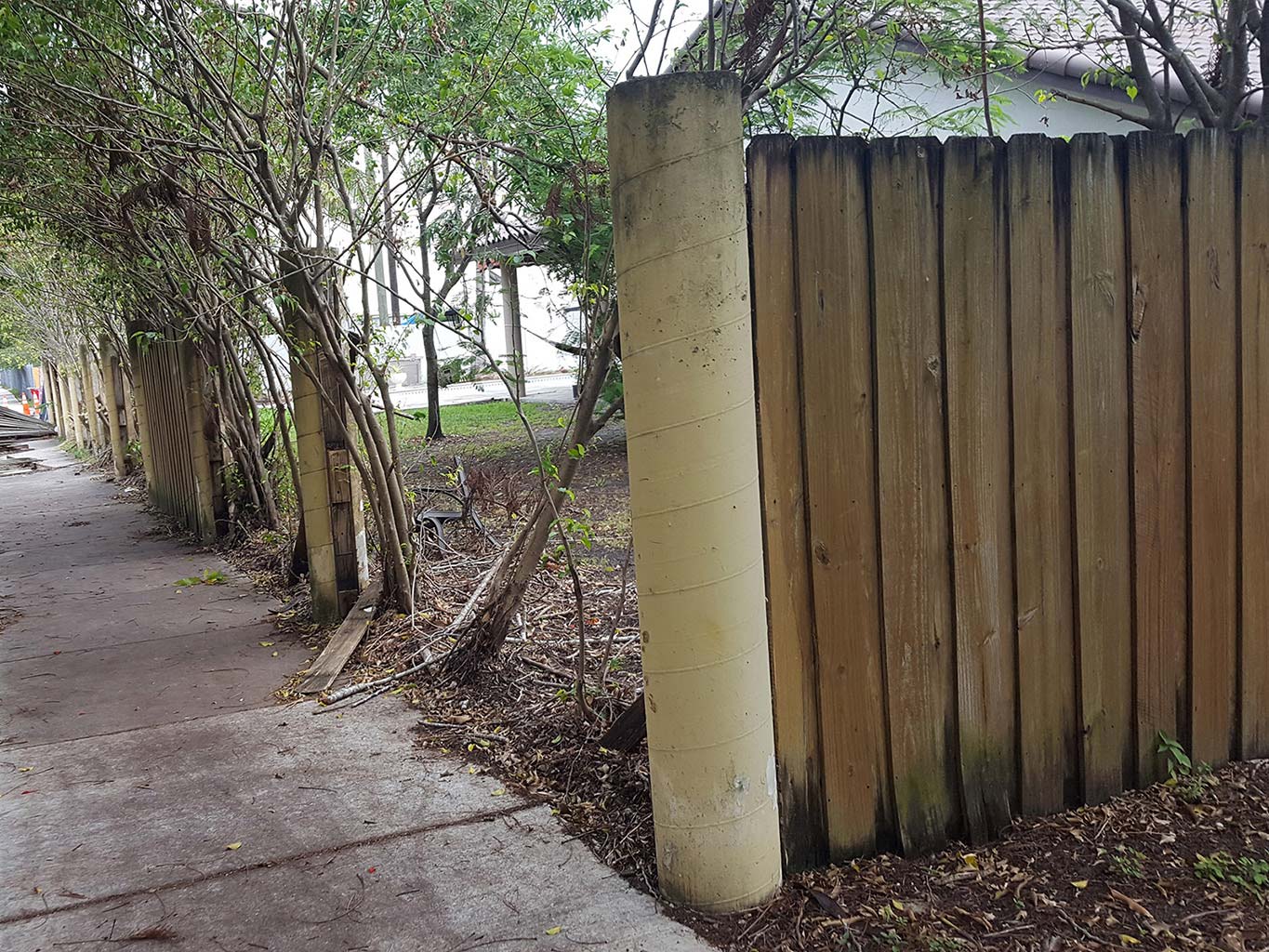 Old fence to be removed