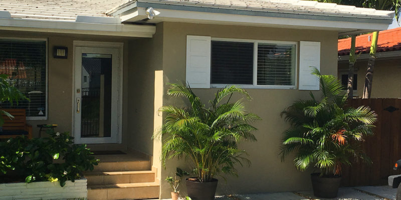 Exterior after photo of garage conversion