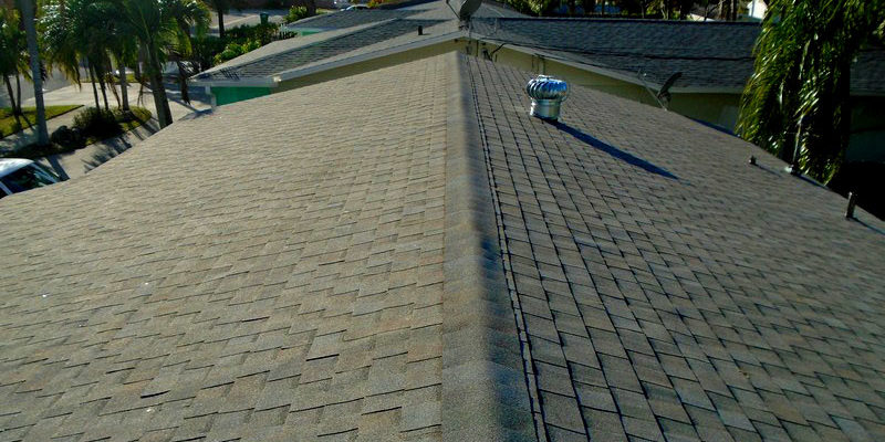 Finished architectural shingle roof