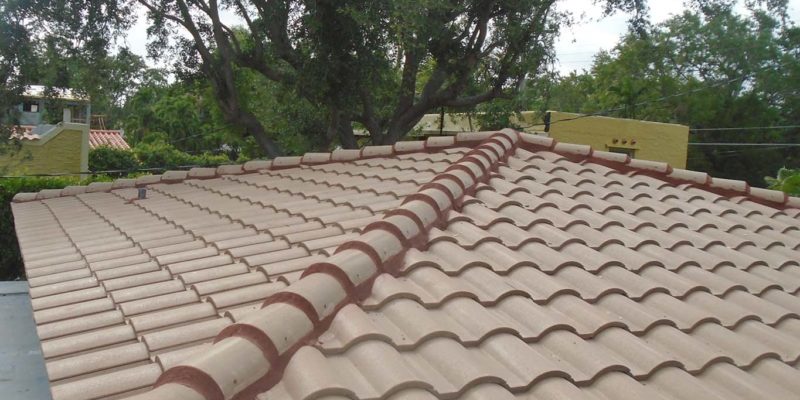 S-Style cement tile roof installed over addition