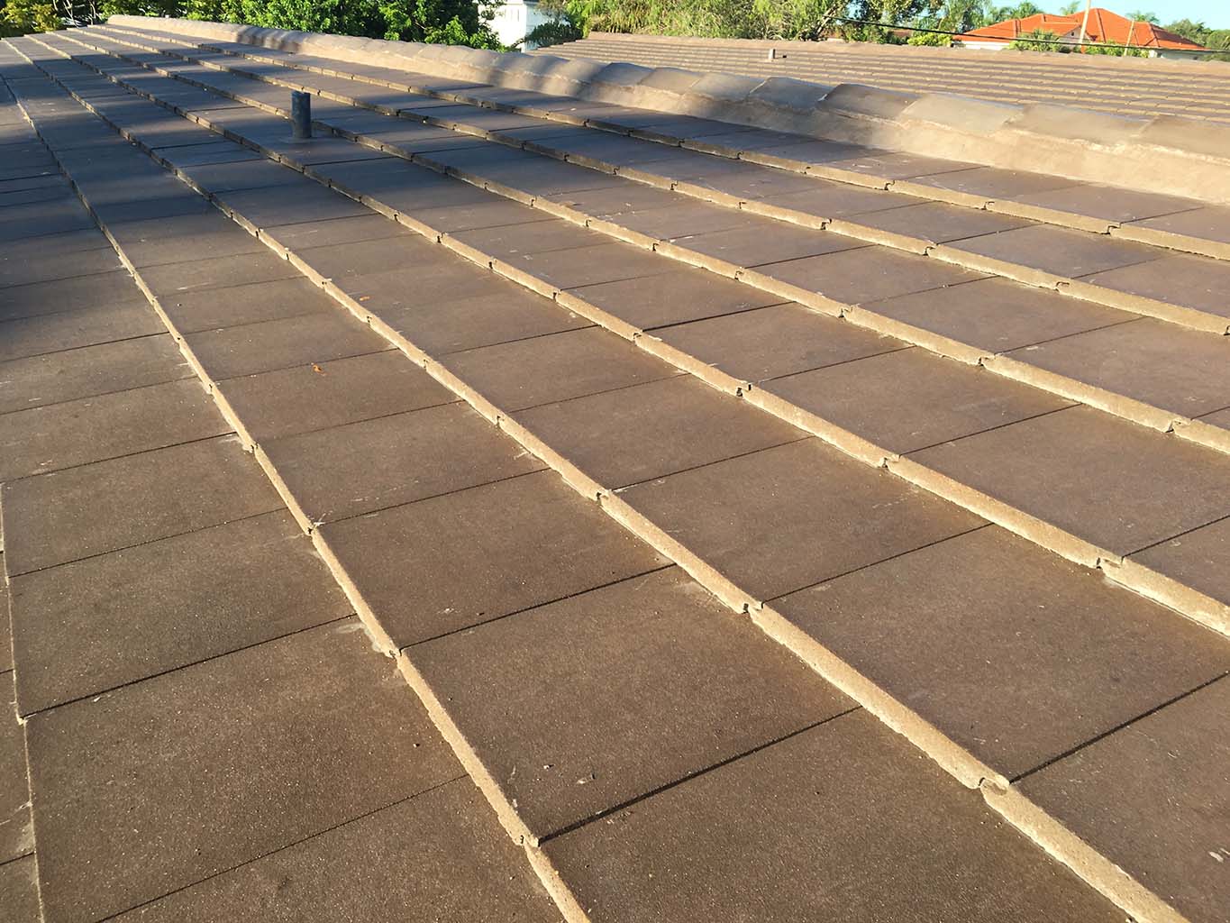 Flat tile roof replacement in South Miami