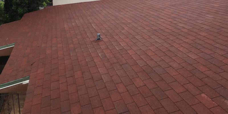 New 3-Tab red shingle roof in the City of Miami
