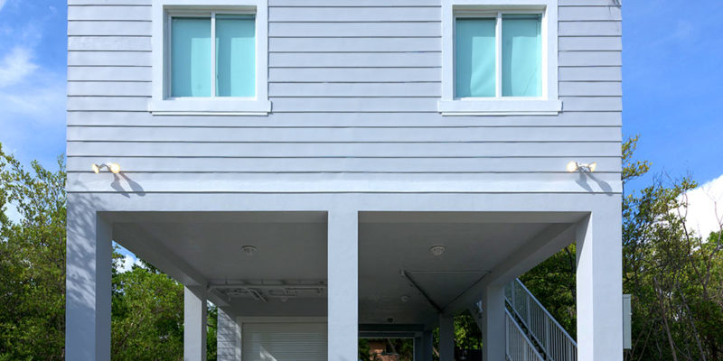 Exterior after photo of newly constructed home in Key Largo