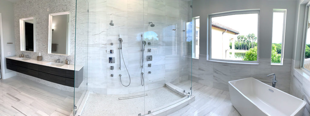 After photo of modern bathroom update