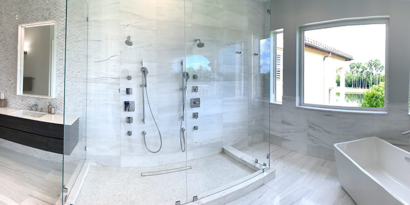After photo of modern bathroom update