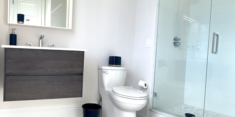 Complete small bathroom remodel in Miami-Dade
