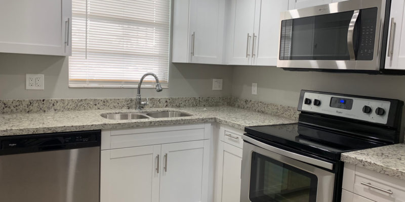 After photo of remodeled small l-shaped kitchen