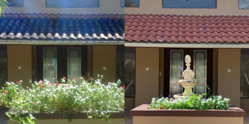 Before and after photo comparison
