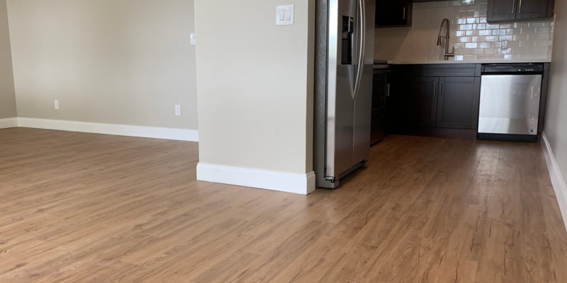 After photo of living room area
